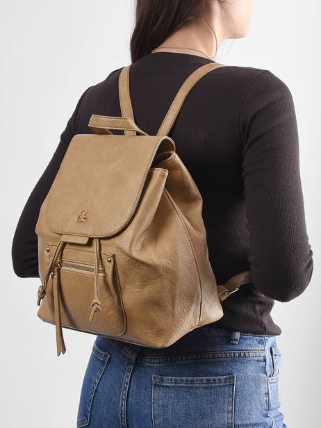 Rugzak Lulu castagnette Beige bride ALEXIANE ander zicht 1