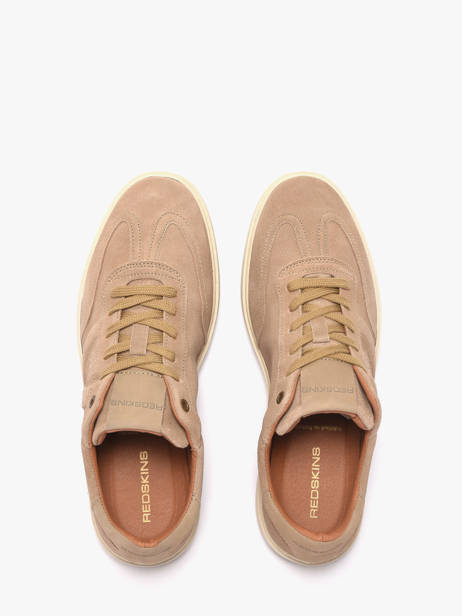 Sneakers Quadra Uit Leder Redskins Beige men QUADRA ander zicht 3
