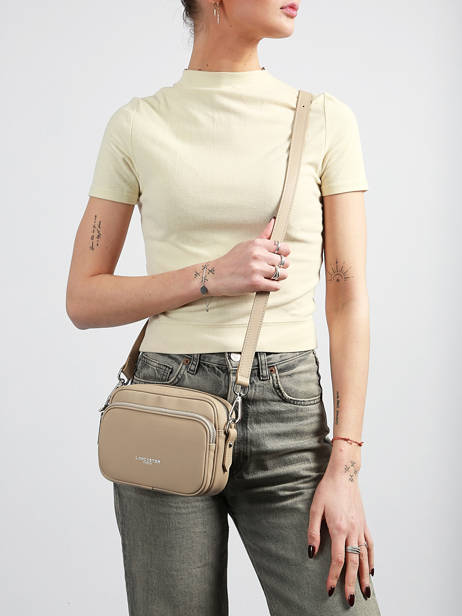 Cross Body Tas Donna Ama Leder Lancaster Beige donna ama 67 ander zicht 1