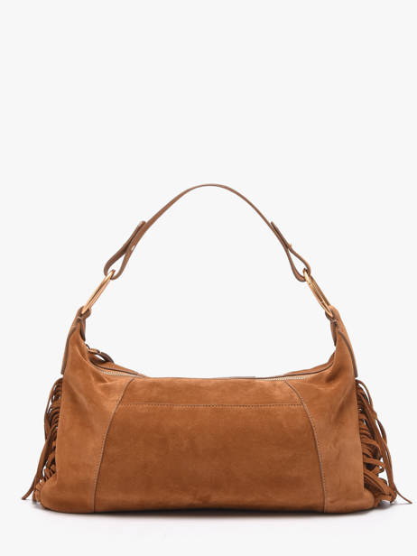 Schoudertas Mathilde Leder Vanessa bruno Bruin mathilde 12V40922 ander zicht 4