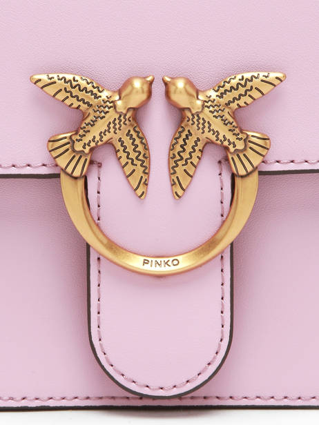 Handtas Love Bag Icon Leder Pinko Roze love bag icon A0F1 ander zicht 3