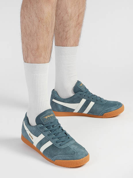 Sneakers Uit Leder Gola Blauw men CMA192HW ander zicht 1