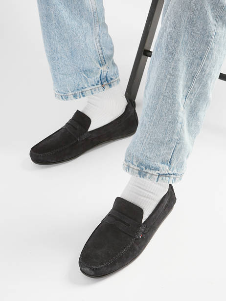 Mocassins Uit Leder Tommy hilfiger Blauw men 5789DW5 ander zicht 1