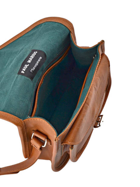 Cross Body Tas Vintage Leder Paul marius Bruin vintage BESACE ander zicht 4