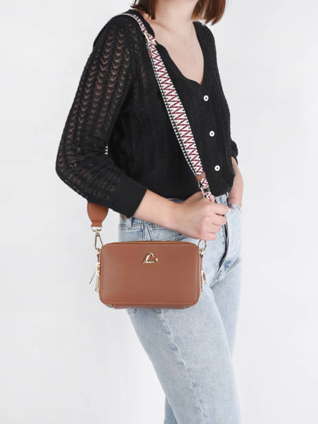 Cross Body Tas City Philos Leder Lancaster Bruin city philos 70 ander zicht 1