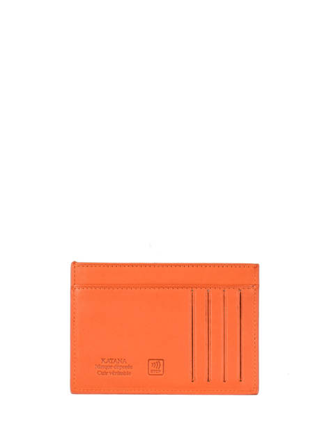 Kaarthouder Leder Katana Oranje marina 753001 ander zicht 2