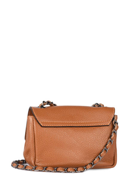 Cross Body Tas Caviar Leder Milano Oranje caviar CA21122 ander zicht 4