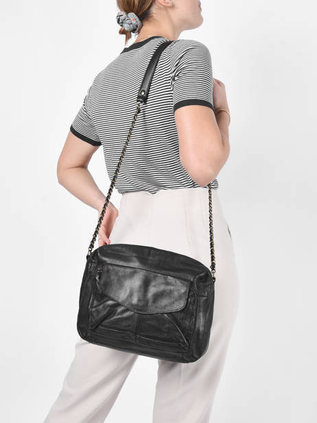Cross Body Tas Naina Leder Pieces Zwart naina 17122474 ander zicht 1
