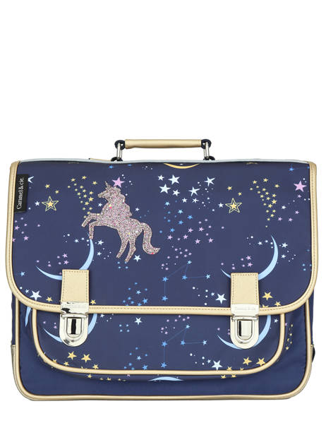 Boekentas 2 Compartimenten Caramel et cie Blauw boheme 62152