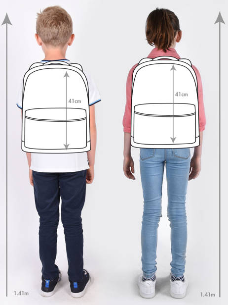 Rugzak 2 Compartimenten Tann's Blauw les fantaisies f - 22-63242 ander zicht 1