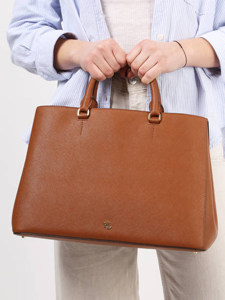 Handtas Hanna 37 Leder Lauren ralph lauren Bruin hanna 31898556 ander zicht 1