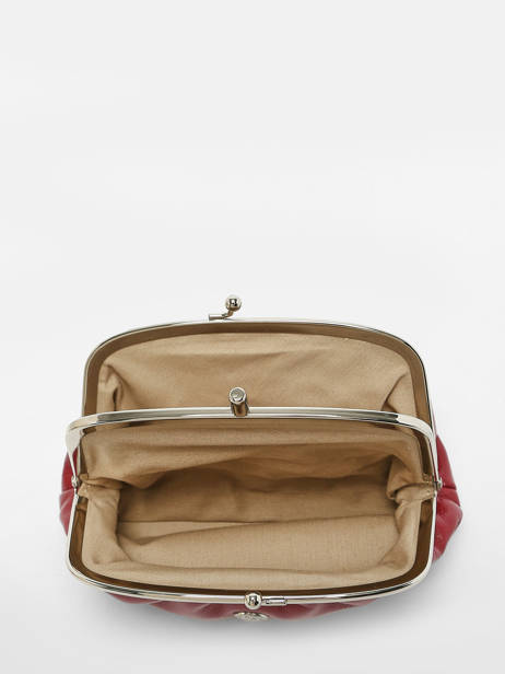 Portemonnee Leder Hexagona Rood coconut E77271 ander zicht 1