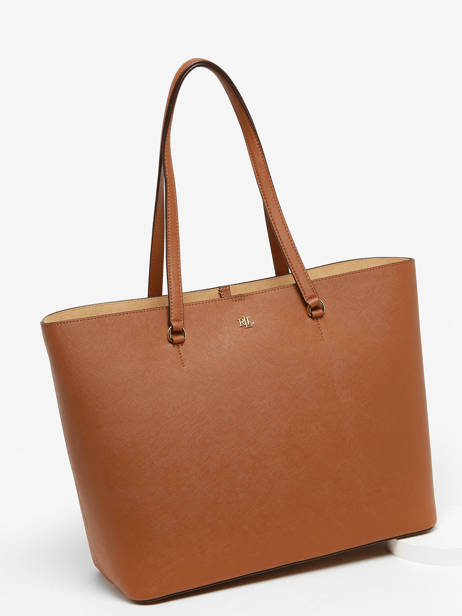 Schoudertas Karly Leder Lauren ralph lauren Bruin karly 31911655 ander zicht 2