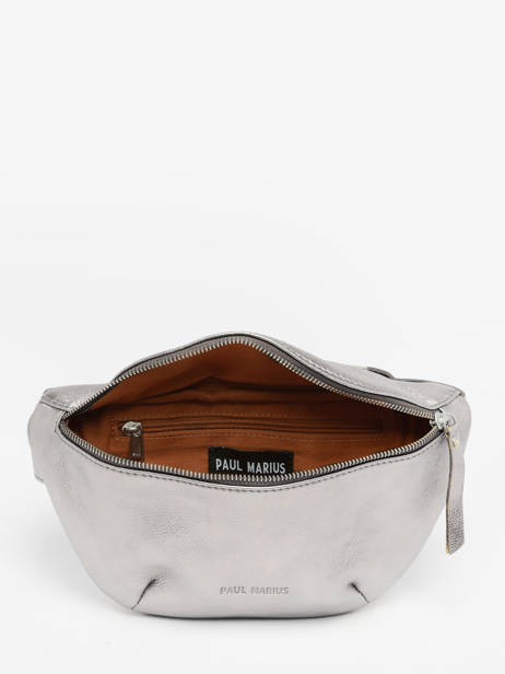 Heuptasje La Banane Leder Paul marius Zilver vintage BANANE ander zicht 3